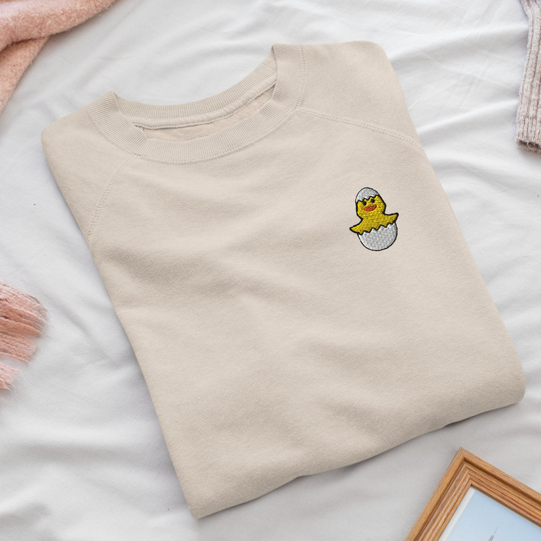 Baby Chicken in Eggshell Sweatshirt