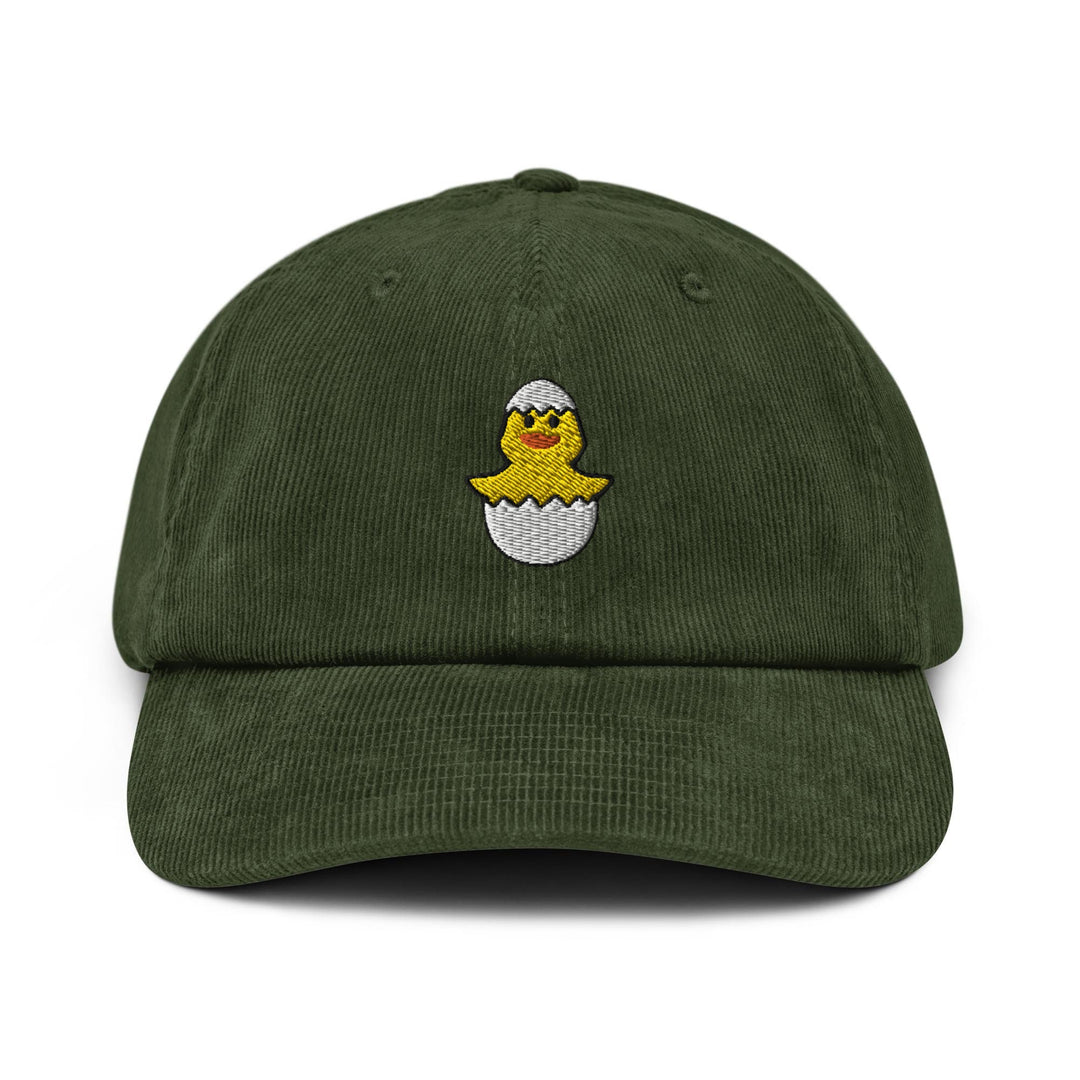 Baby Chicken in Eggshell Corduroy Cap