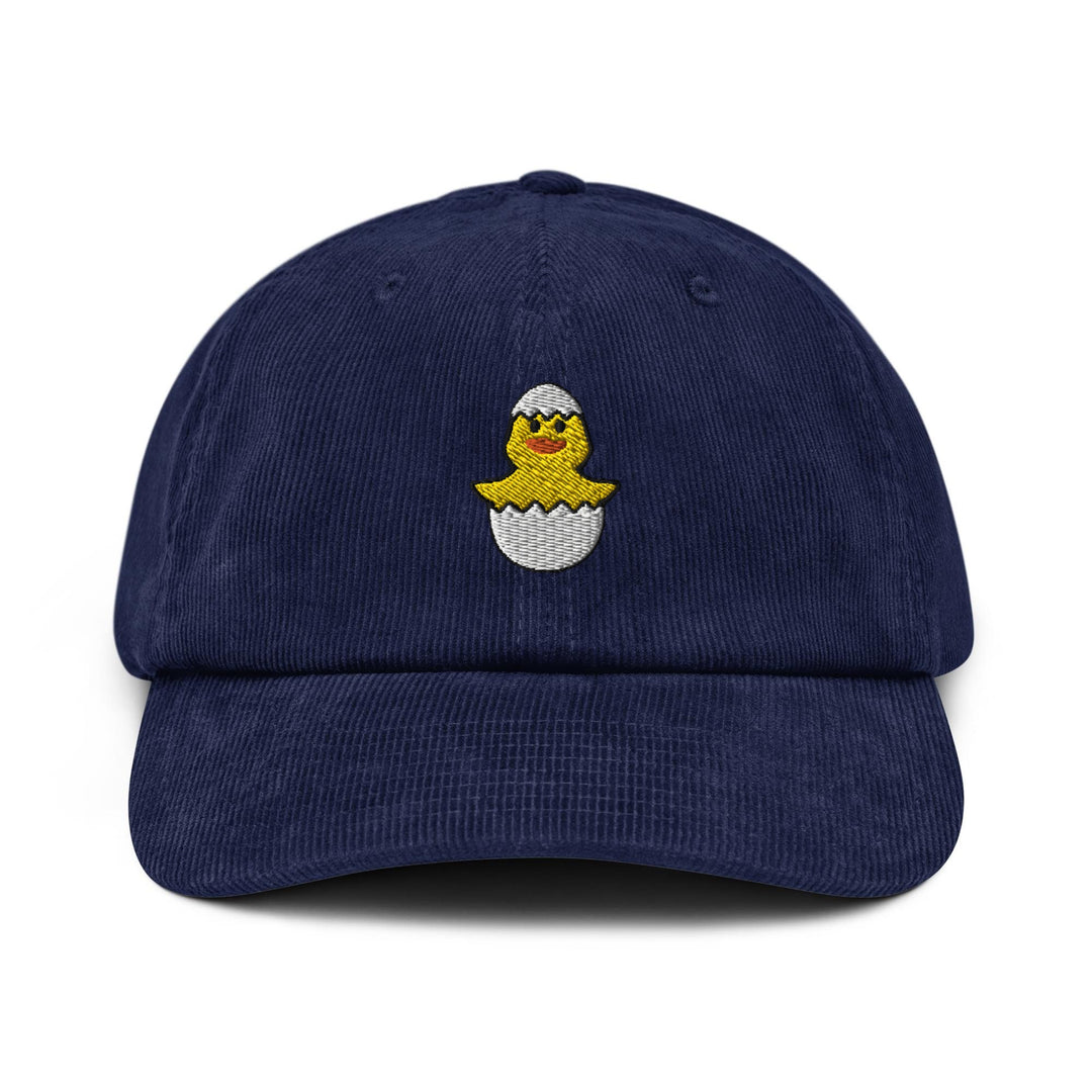 Baby Chicken in Eggshell Corduroy Cap