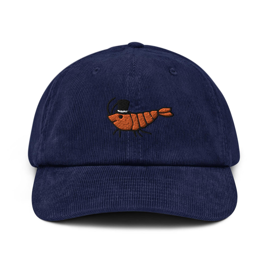 Shrimp with Top Hat Corduroy Cap