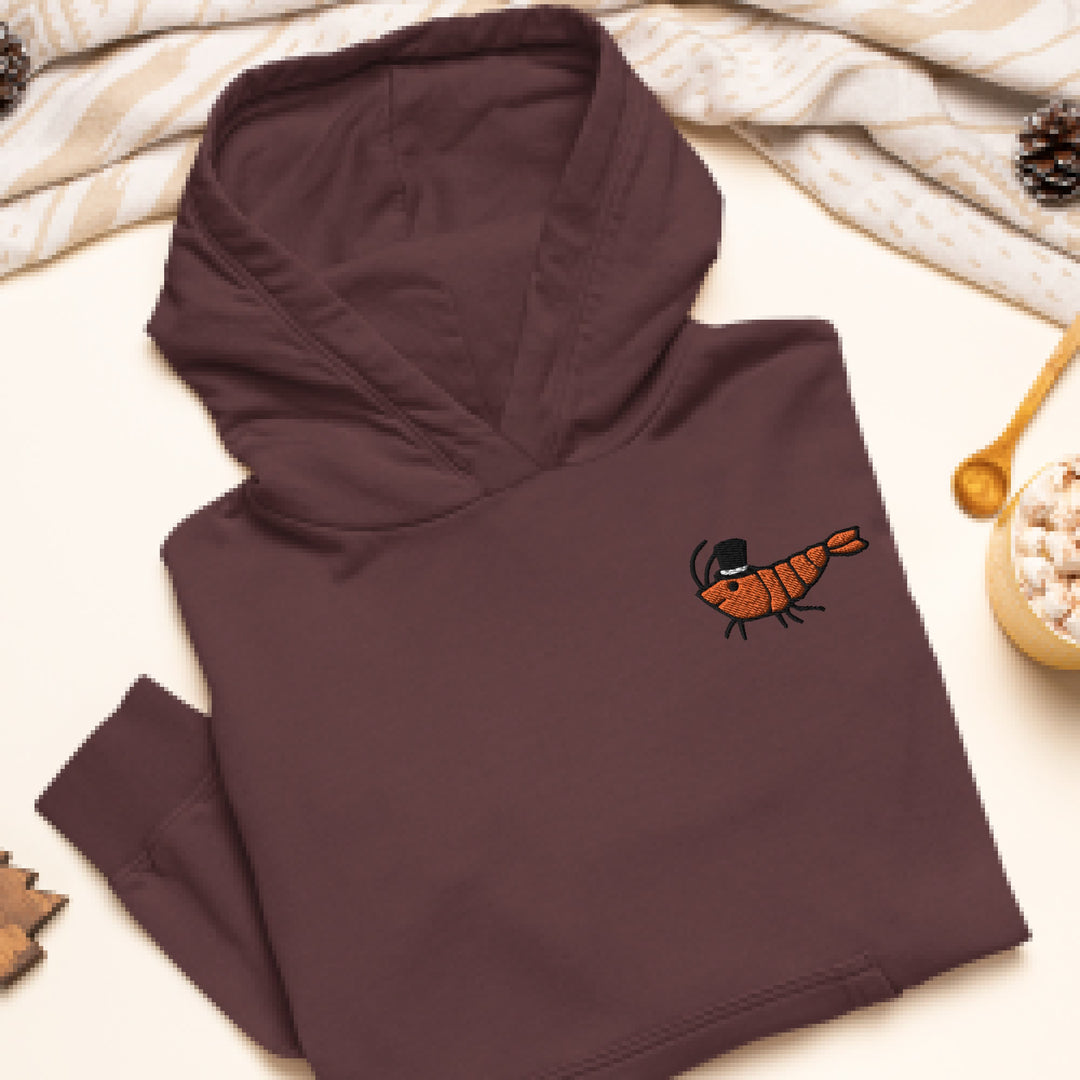 Shrimp with Top Hat Hoodie