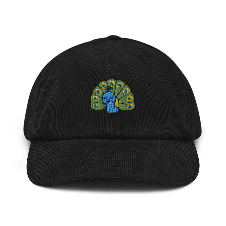 Cute Peacock Corduroy Cap