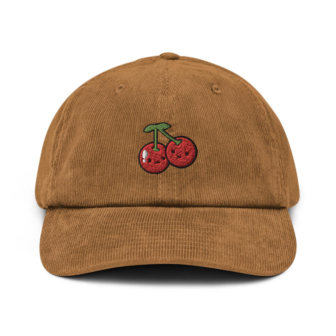 Kawaii Cherry Corduroy Cap