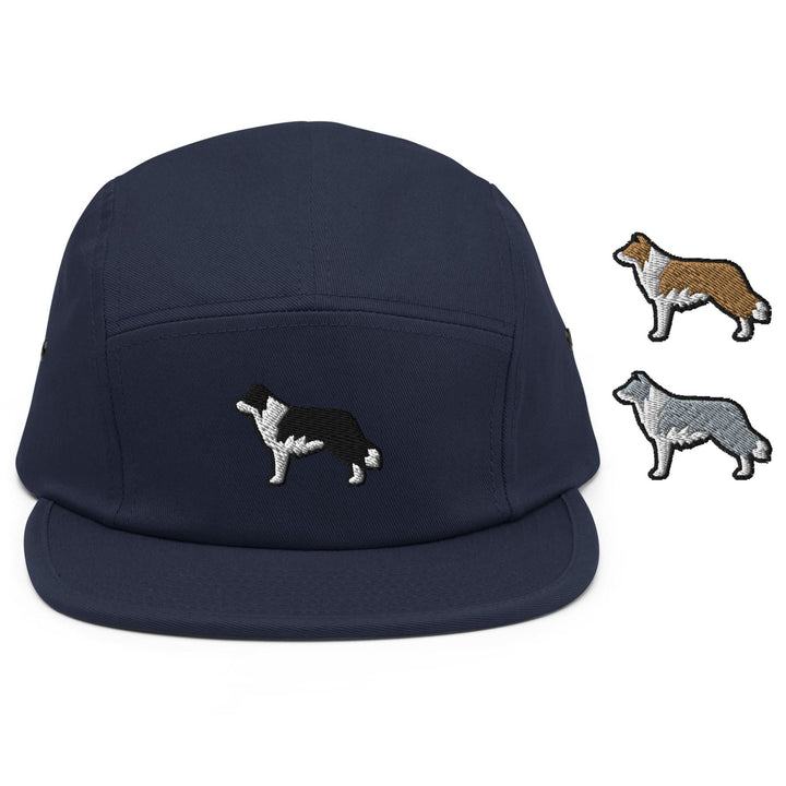 Border Collie 5 Panel Camper Cap