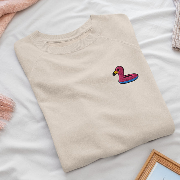 Pink Flamingo Floatie Sweatshirt