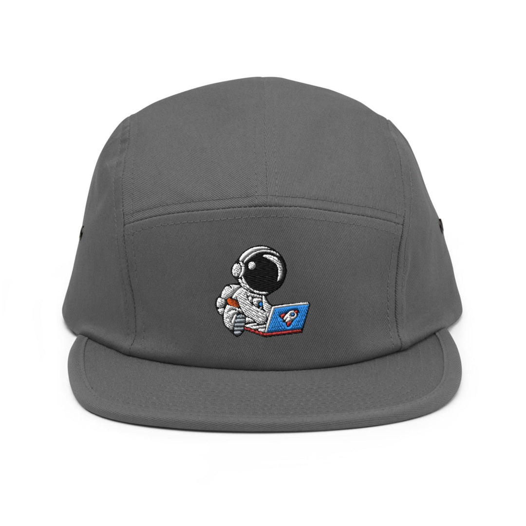 Cute Astronaut Remote Worker 5 Panel Camper Cap
