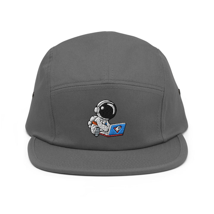 Cute Astronaut Remote Worker 5 Panel Camper Cap