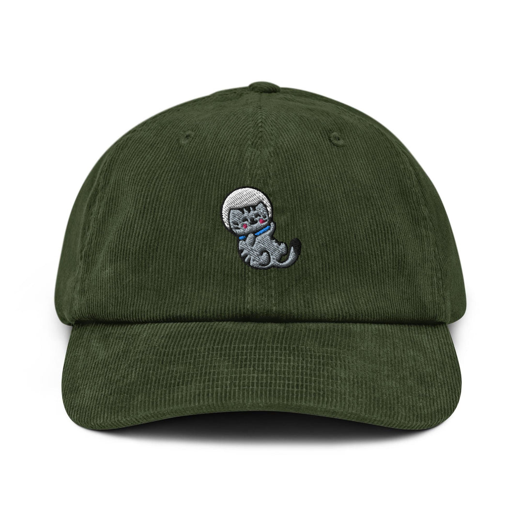 Fishbowl Astronaut Cat Corduroy Cap