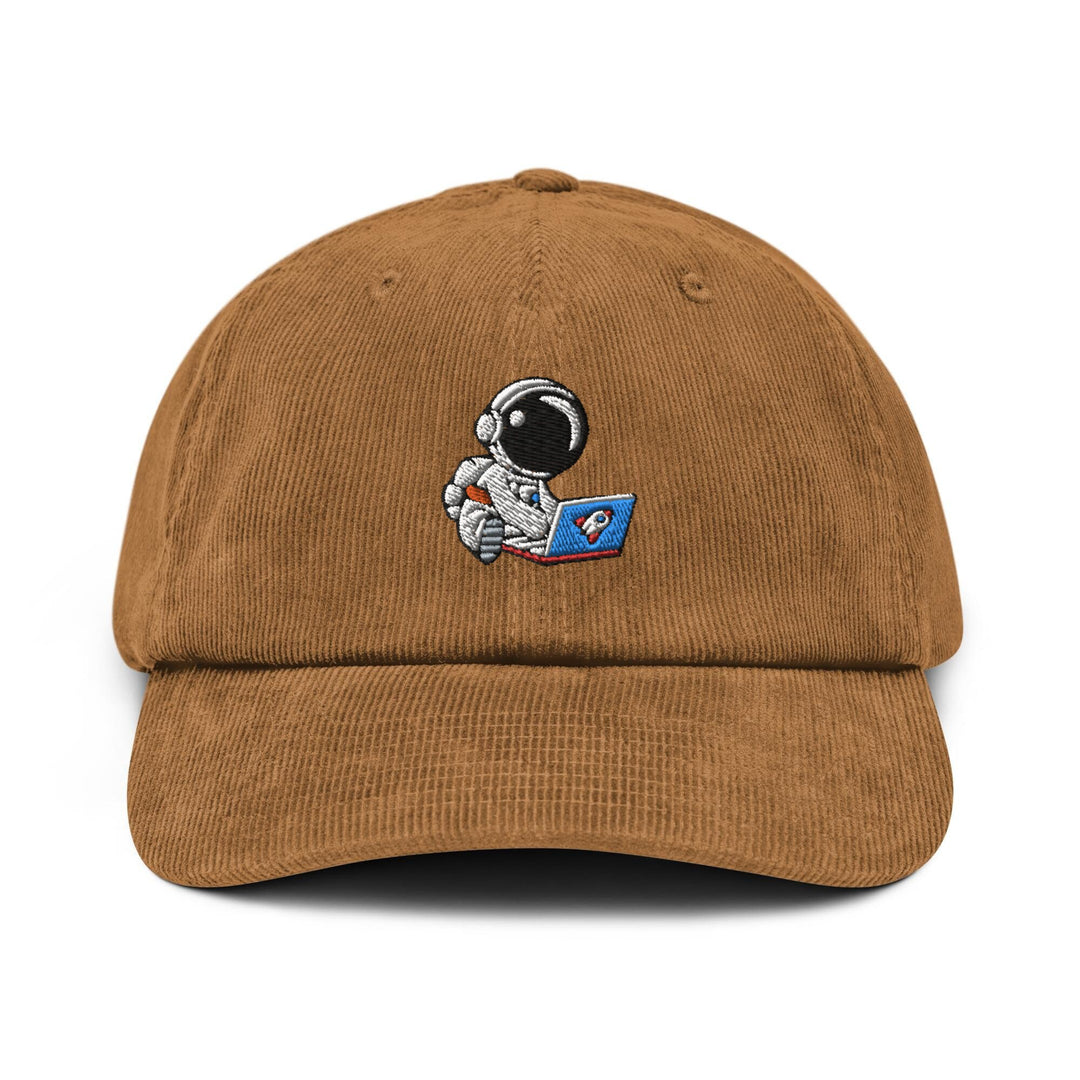 Cute Astronaut Remote Worker Corduroy Cap