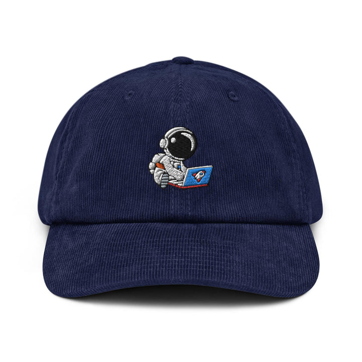 Cute Astronaut Remote Worker Corduroy Cap