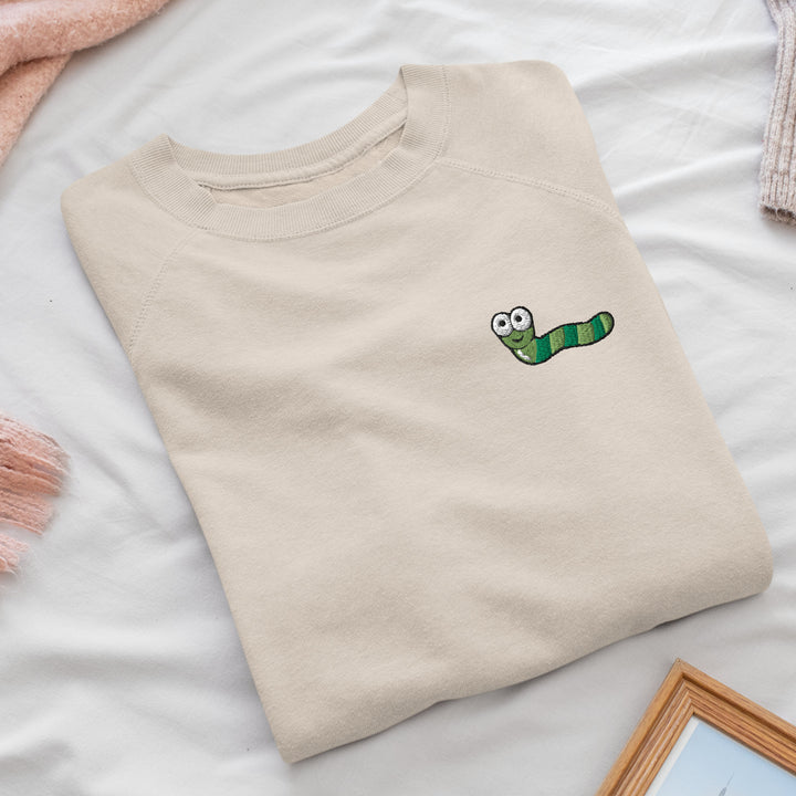 Cute Cartoon Green Worm Sweatshirt