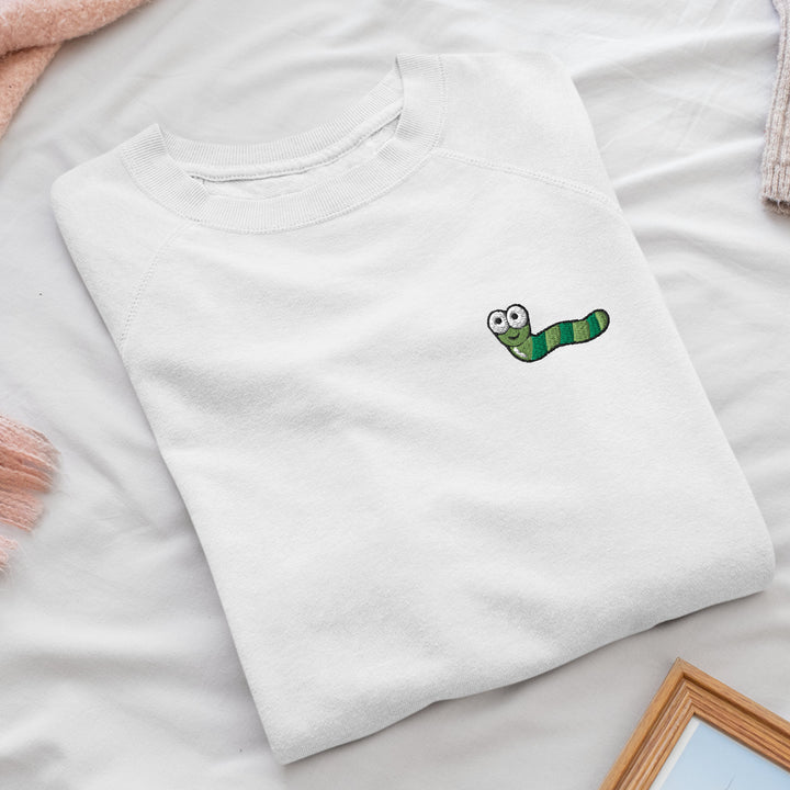 Cute Cartoon Green Worm Sweatshirt