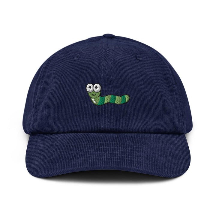 Cute Cartoon Green Worm Corduroy Cap
