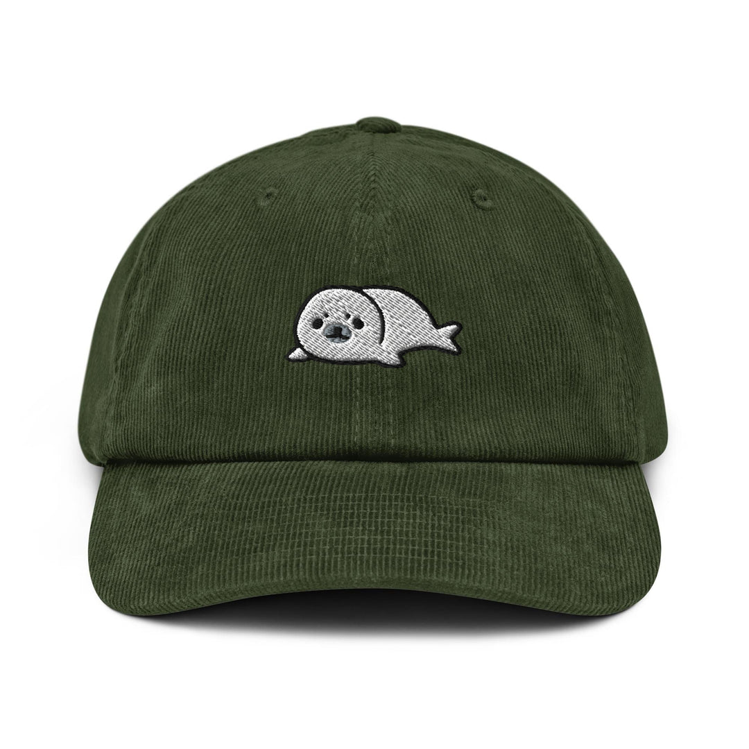 Cute Harp Seal Corduroy Cap