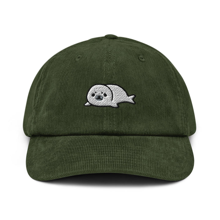 Cute Harp Seal Corduroy Cap