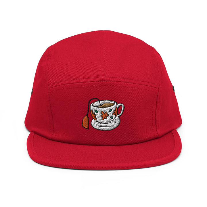 Tea Time Vintage Tea Cup 5 Panel Camper Cap