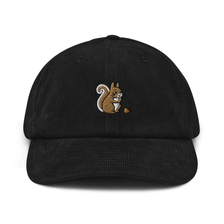 Squirrel with Precious Acorn Corduroy Cap