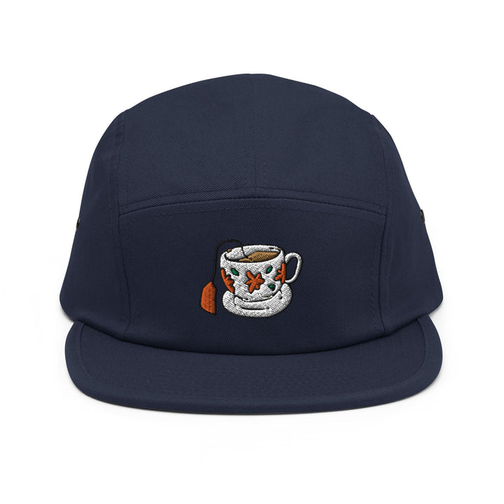Tea Time Vintage Tea Cup 5 Panel Camper Cap