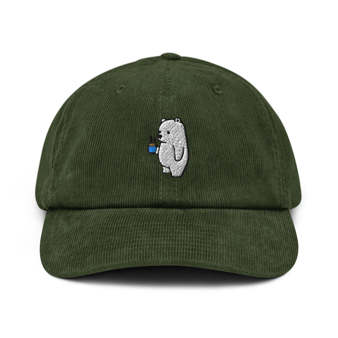 Morning Brew Bear Corduroy Cap