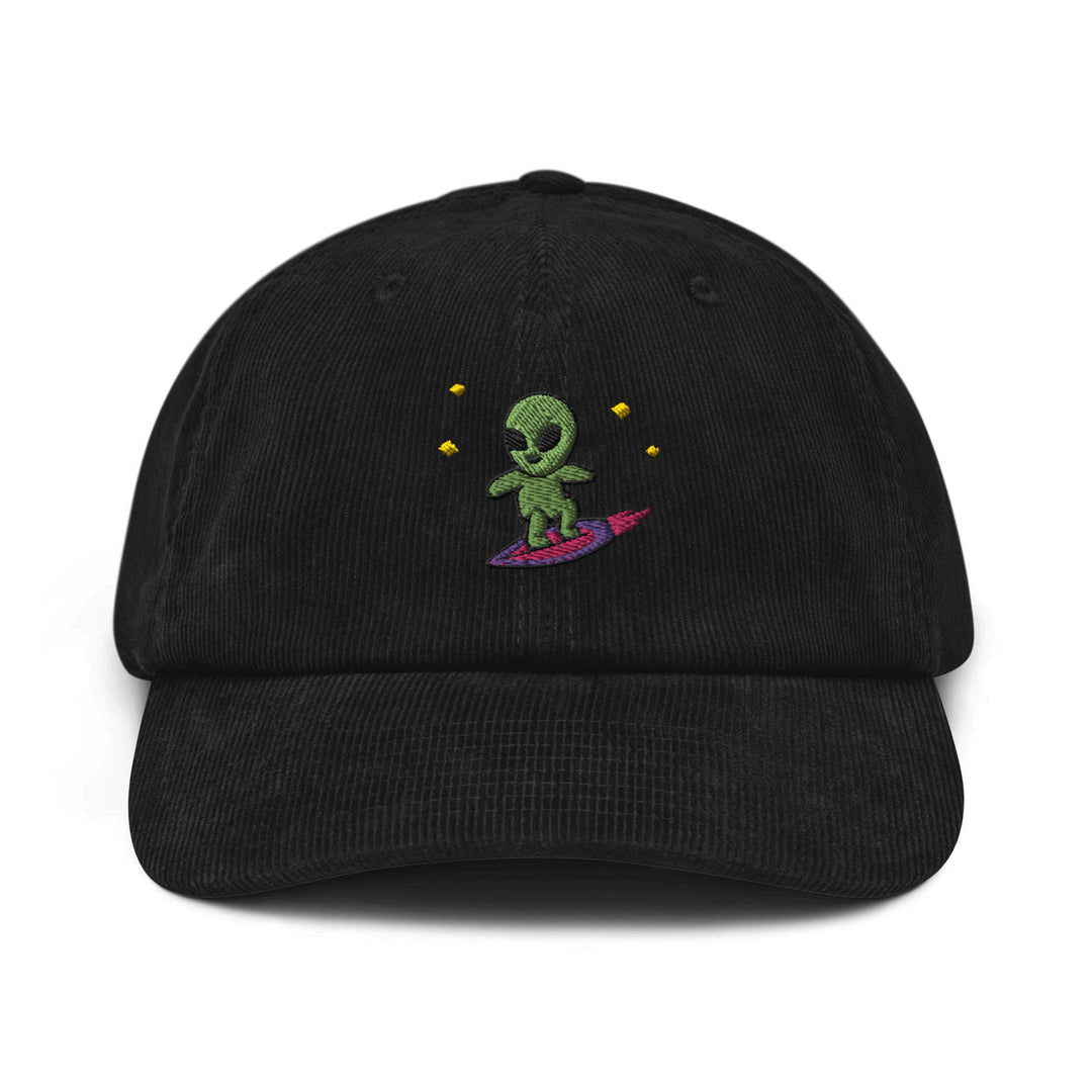 Little Green Alien Surfer Corduroy Cap