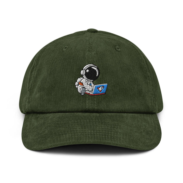 Cute Astronaut Remote Worker Corduroy Cap