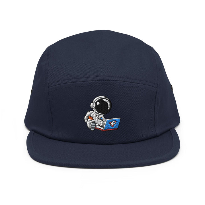Cute Astronaut Remote Worker 5 Panel Camper Cap