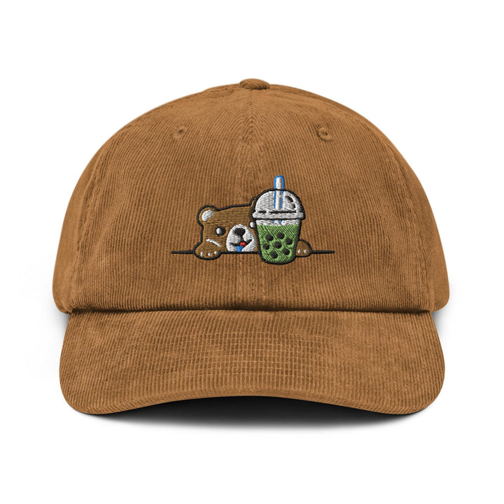 Boba Loving Bear Corduroy Cap