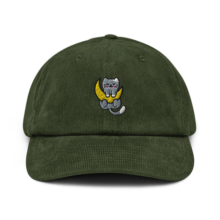 Cat on the Moon Corduroy Cap