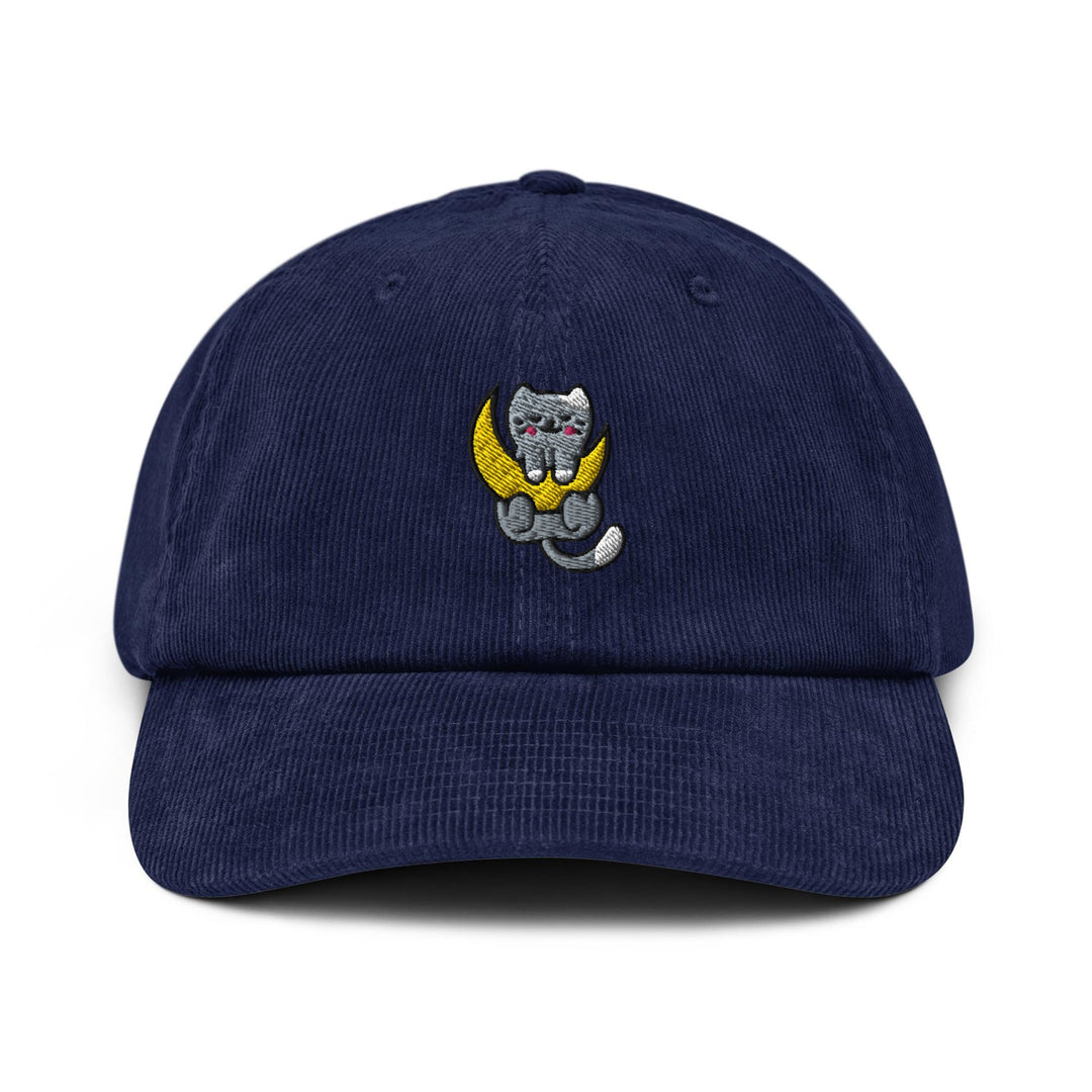 Cat on the Moon Corduroy Cap