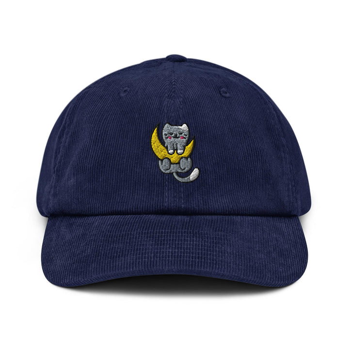 Cat on the Moon Corduroy Cap