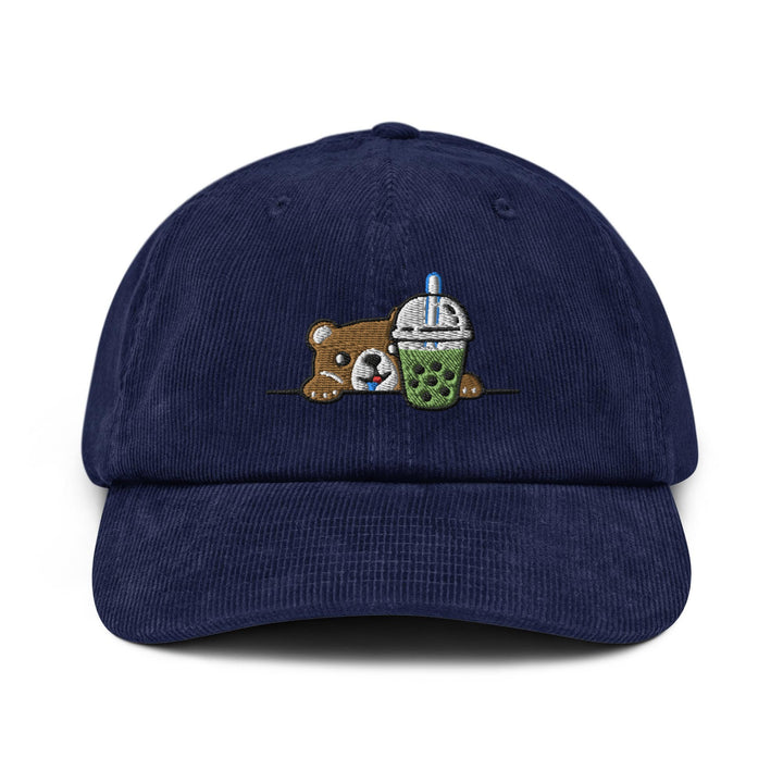 Boba Loving Bear Corduroy Cap