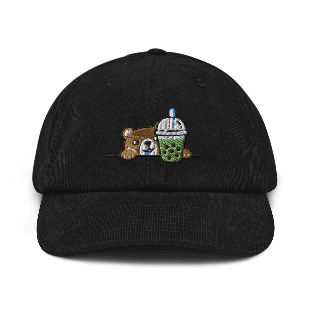 Boba Loving Bear Corduroy Cap