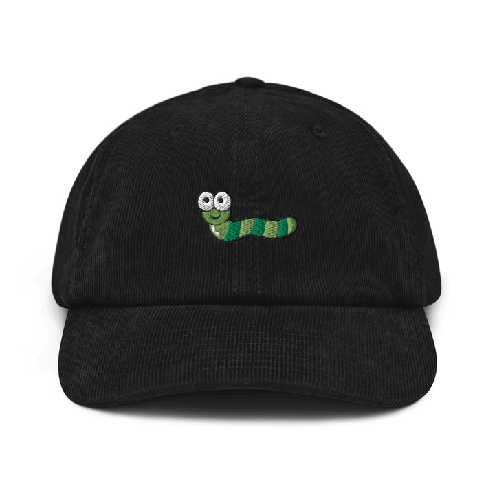 Cute Cartoon Green Worm Corduroy Cap