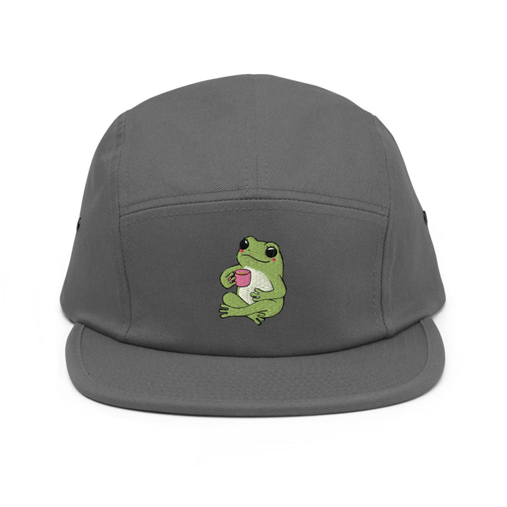 Mindful Coffee Frog 5 Panel Camper Cap
