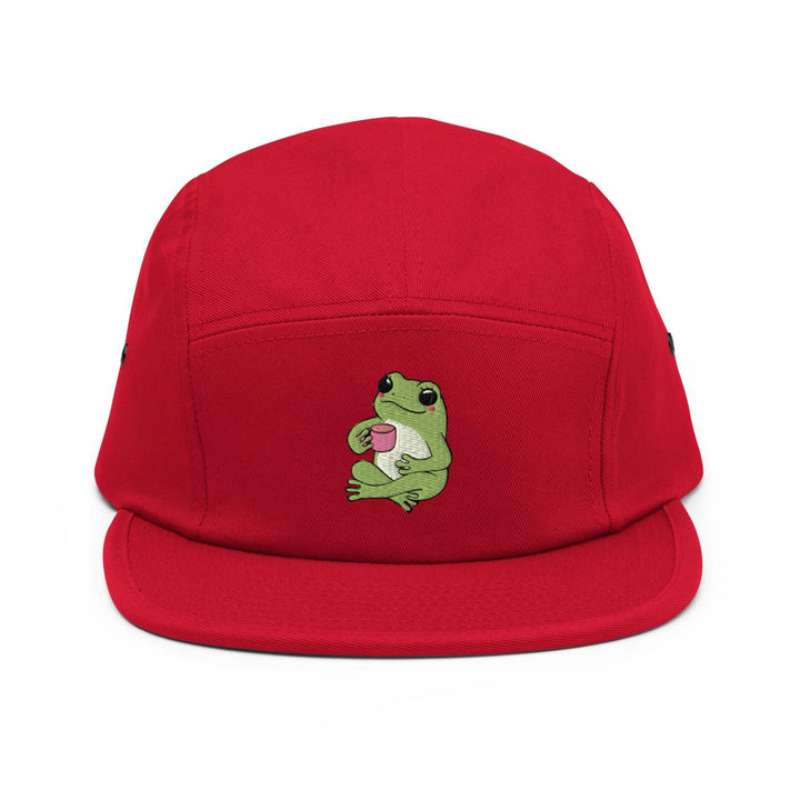 Mindful Coffee Frog 5 Panel Camper Cap