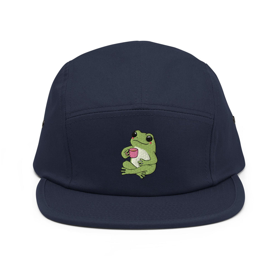 Mindful Coffee Frog 5 Panel Camper Cap
