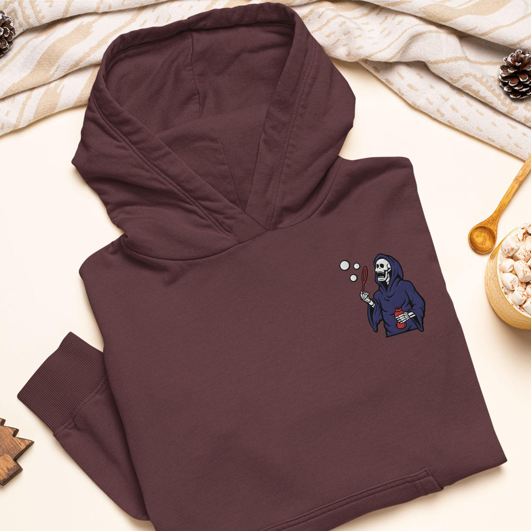 Bubble Blowing Grim Reaper Hoodie