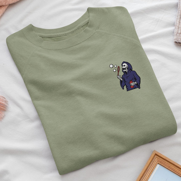 Bubble Blowing Grim Reaper Sweatshirt
