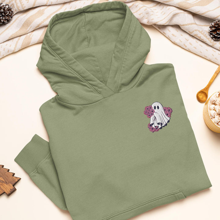 Pink Gerbera Daisy Ghost Hoodie
