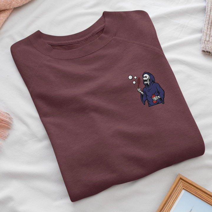 Bubble Blowing Grim Reaper Sweatshirt