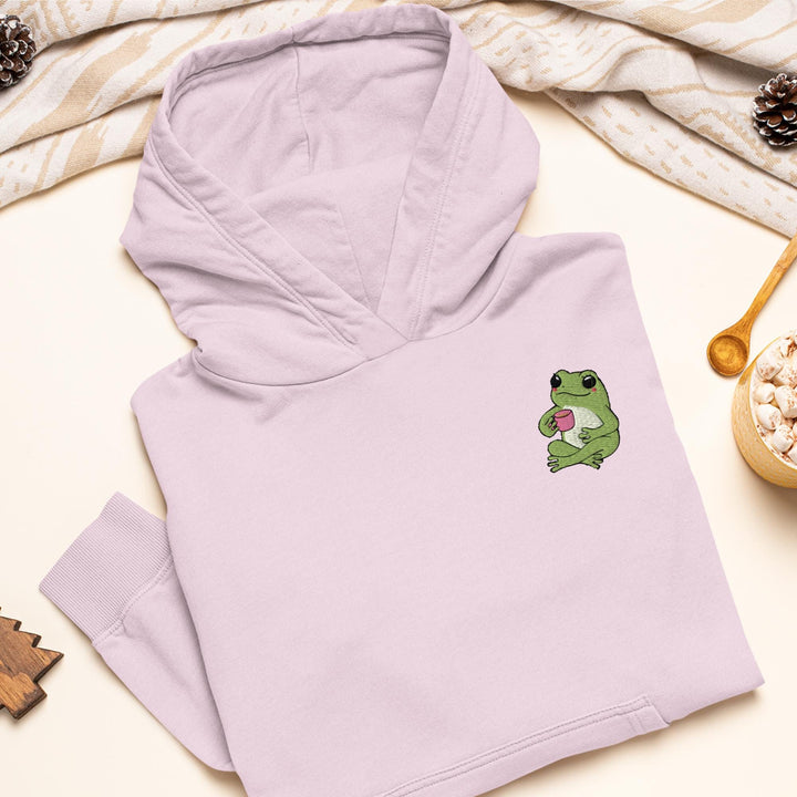 Mindful Coffee Frog Hoodie