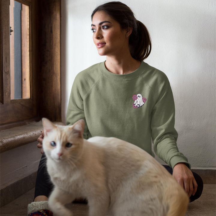 Pink Gerbera Daisy Ghost Sweatshirt