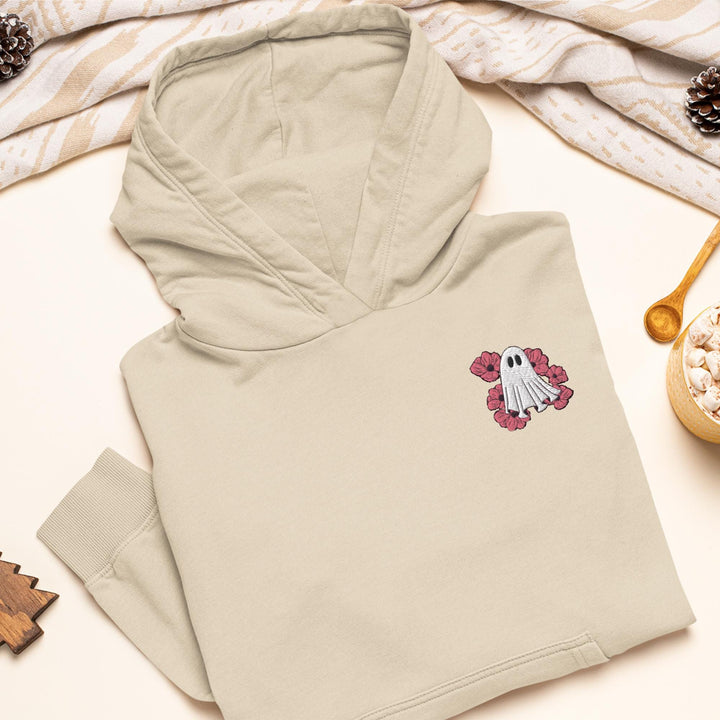 Pink Nasturtium Flower Ghost Hoodie