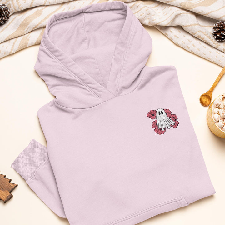 Pink Nasturtium Flower Ghost Hoodie