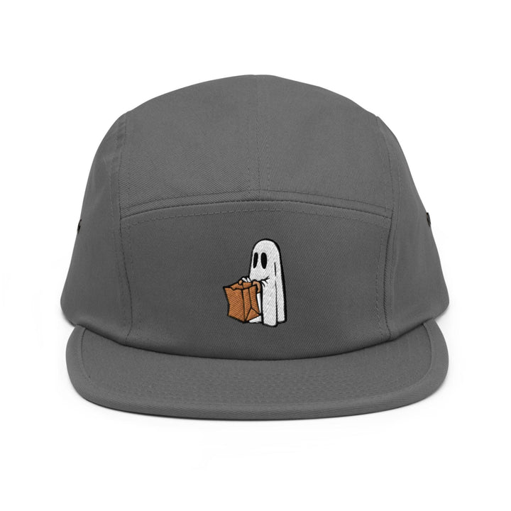 Brown Bag Trick or Treat Ghost 5 Panel Camper Cap