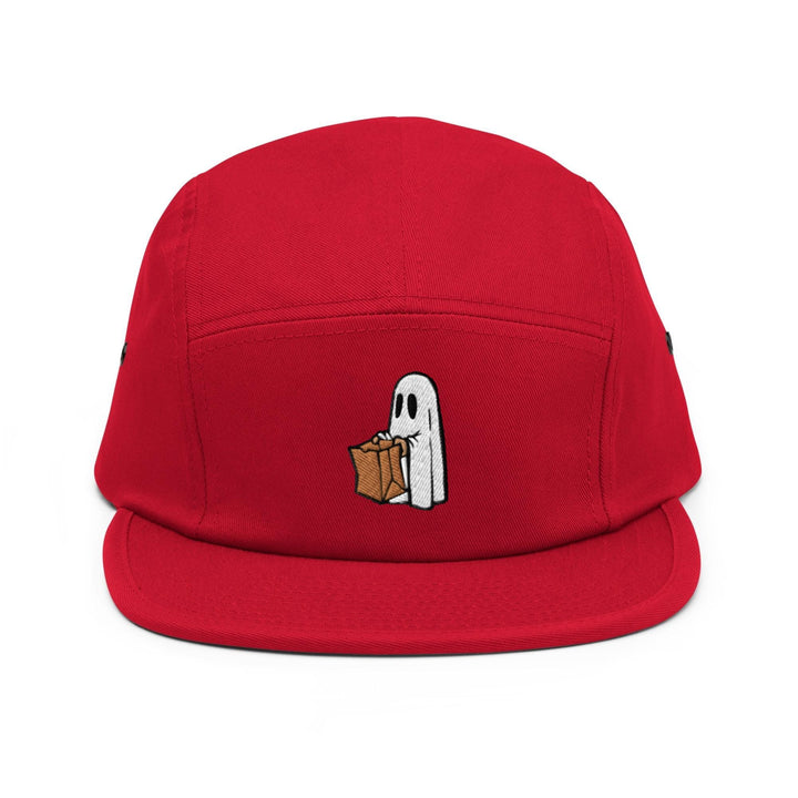 Brown Bag Trick or Treat Ghost 5 Panel Camper Cap