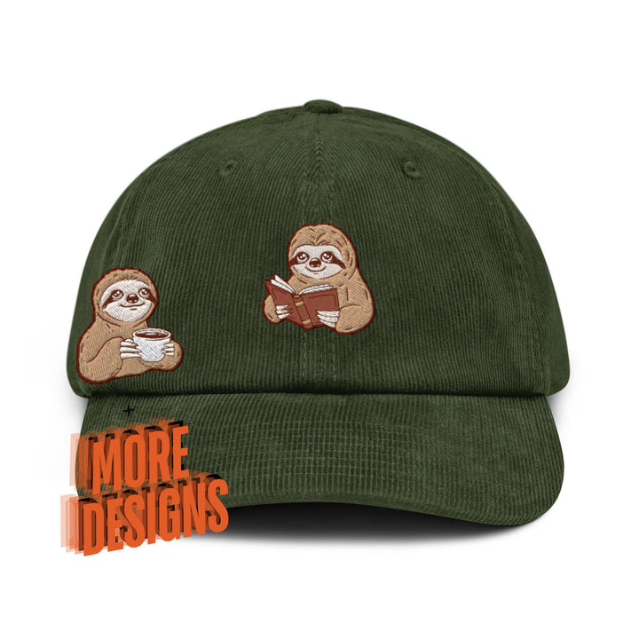 Productive Sloth Corduroy Cap