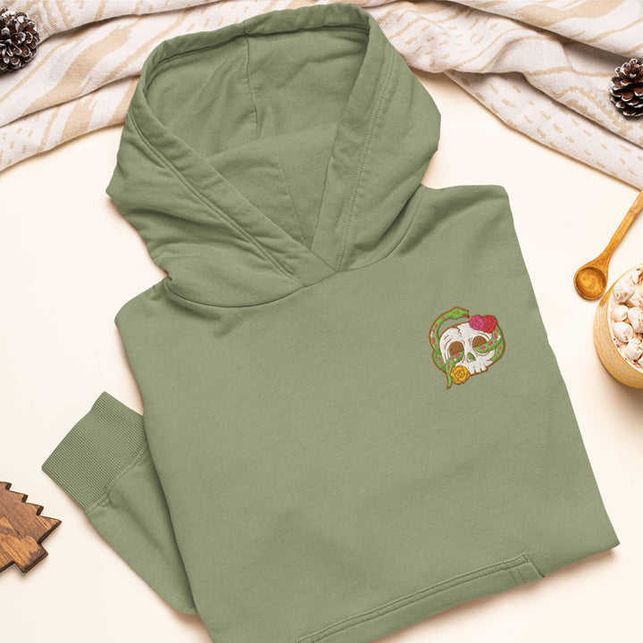Skull Snake and Roses Hoodie