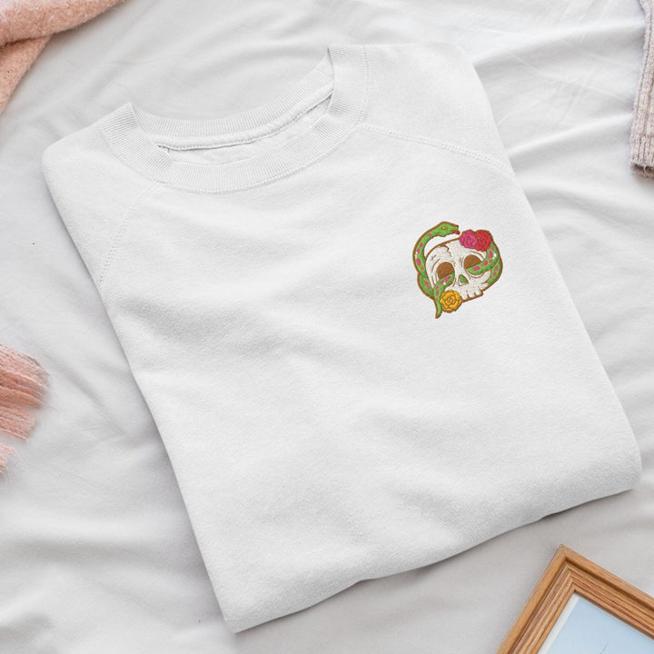 Skull Snake and Roses Sweatshirt
