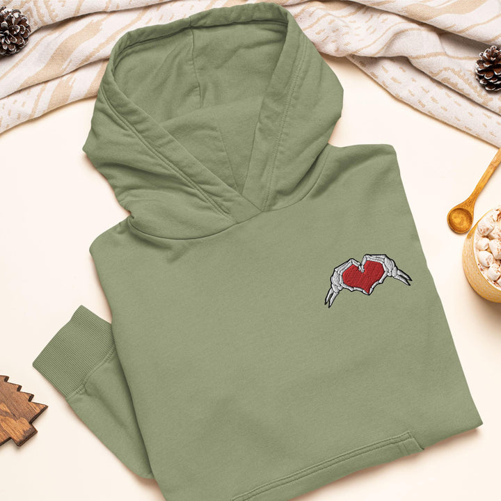 Skeleton Heart Hands Hoodie